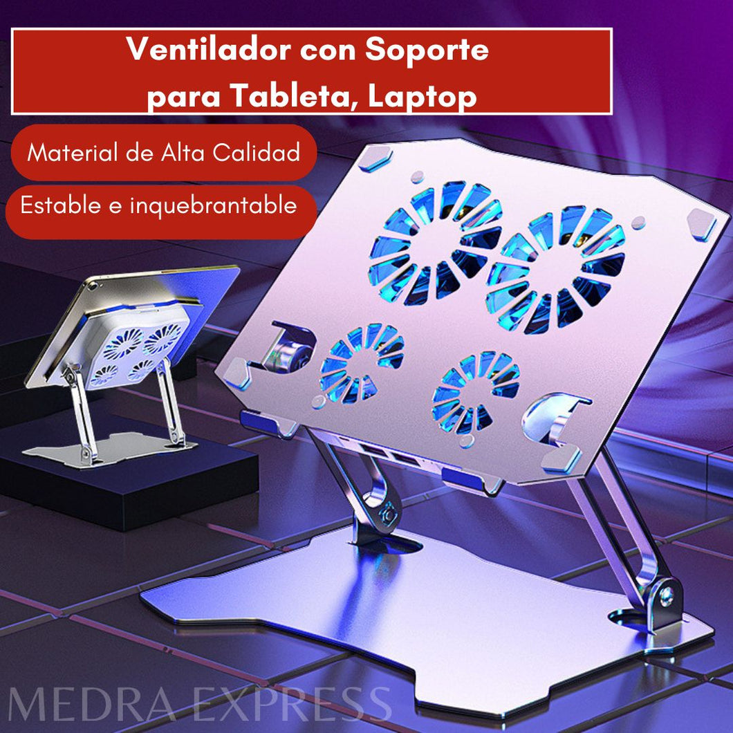 SOPORTE PLEGABLE CON VENTILADOR DE REFRIGERACIÓN🧑‍💻🪟